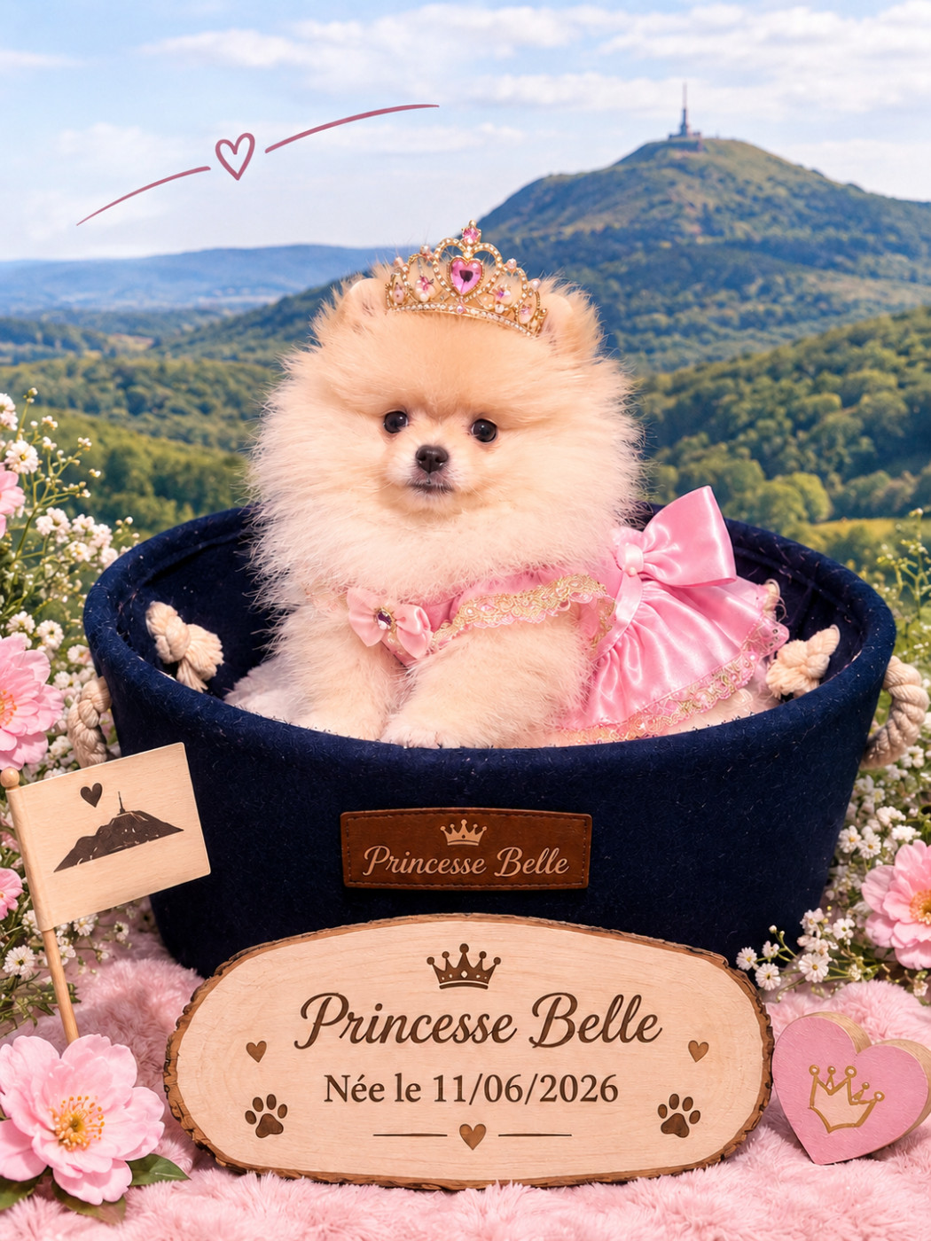 Chiot Spitz allemand Des Etoiles Du Pays Des Volcans